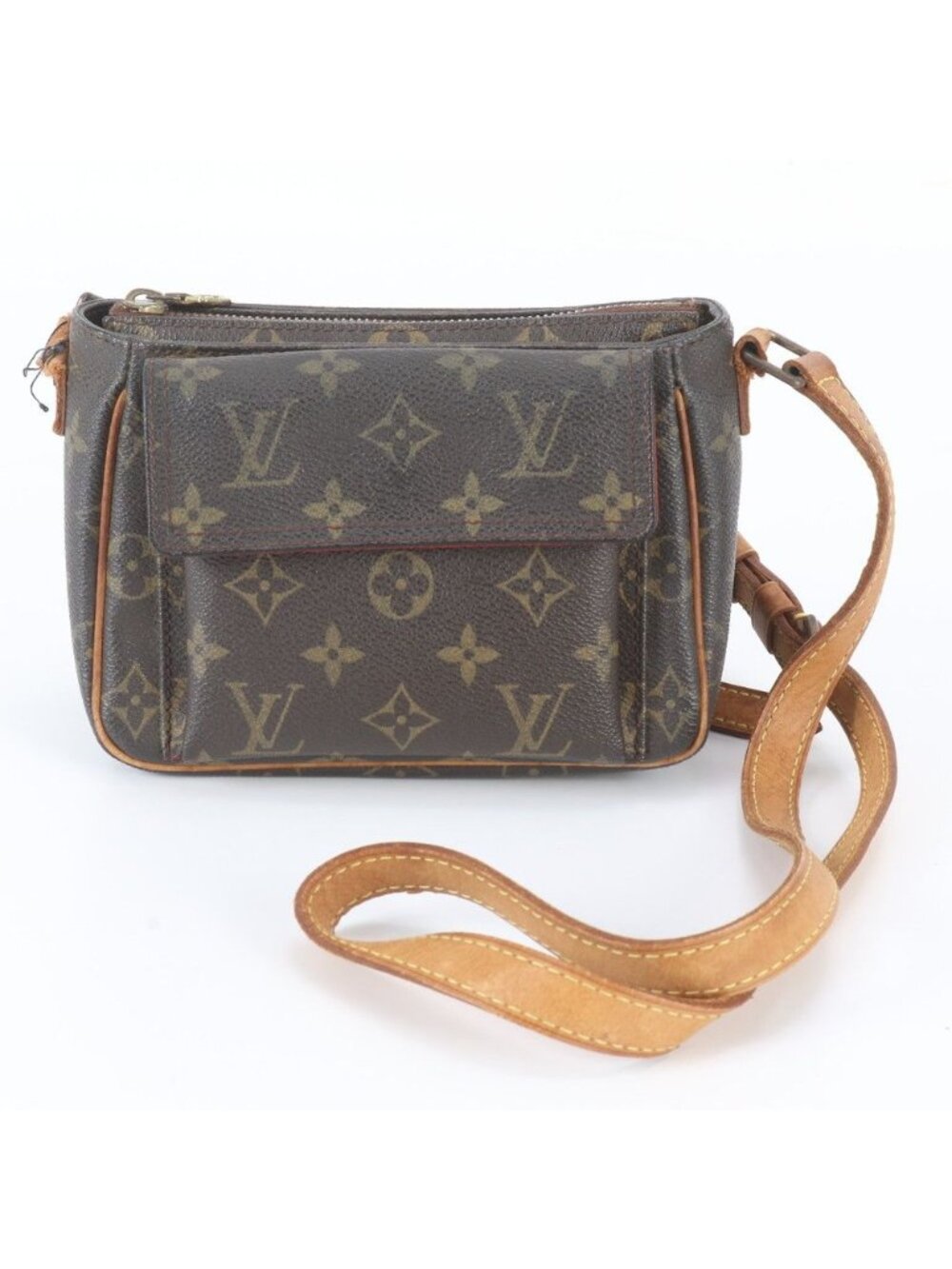 Louis Vuitton Monogram Viva-Cite PM Leather Shoulder Bag
